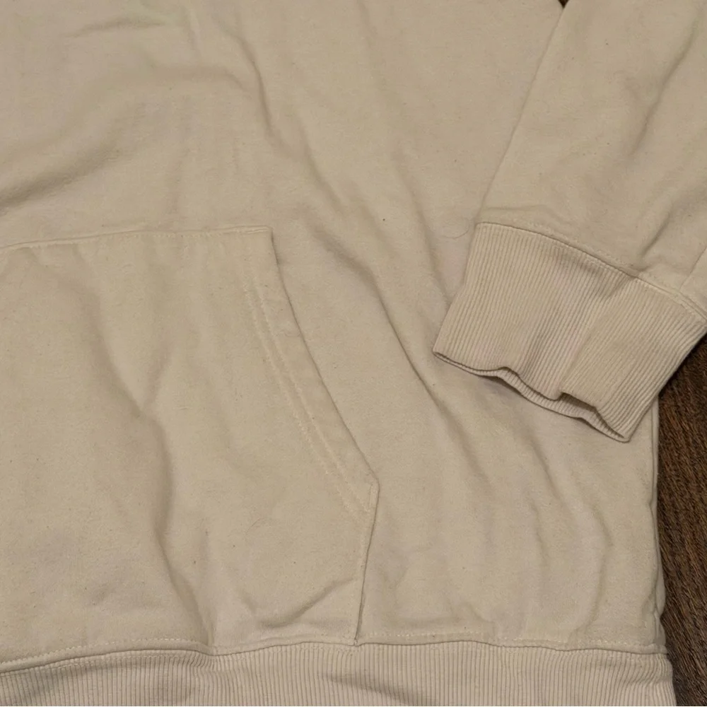 The North Face Men's Cream Hoodie size XL - Picture 3 of 5